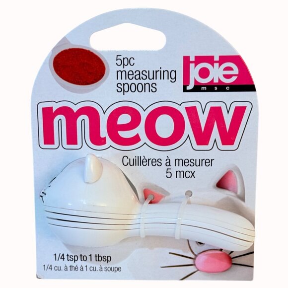 Joie Meow Cat Measuring Spoons Set Stackable Kitchen Gadget Gift Baking Cooking - Picture 6 of 8